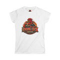 Raging Cock Coffee Women's Tee — Fiery Rooster Logo Shirt